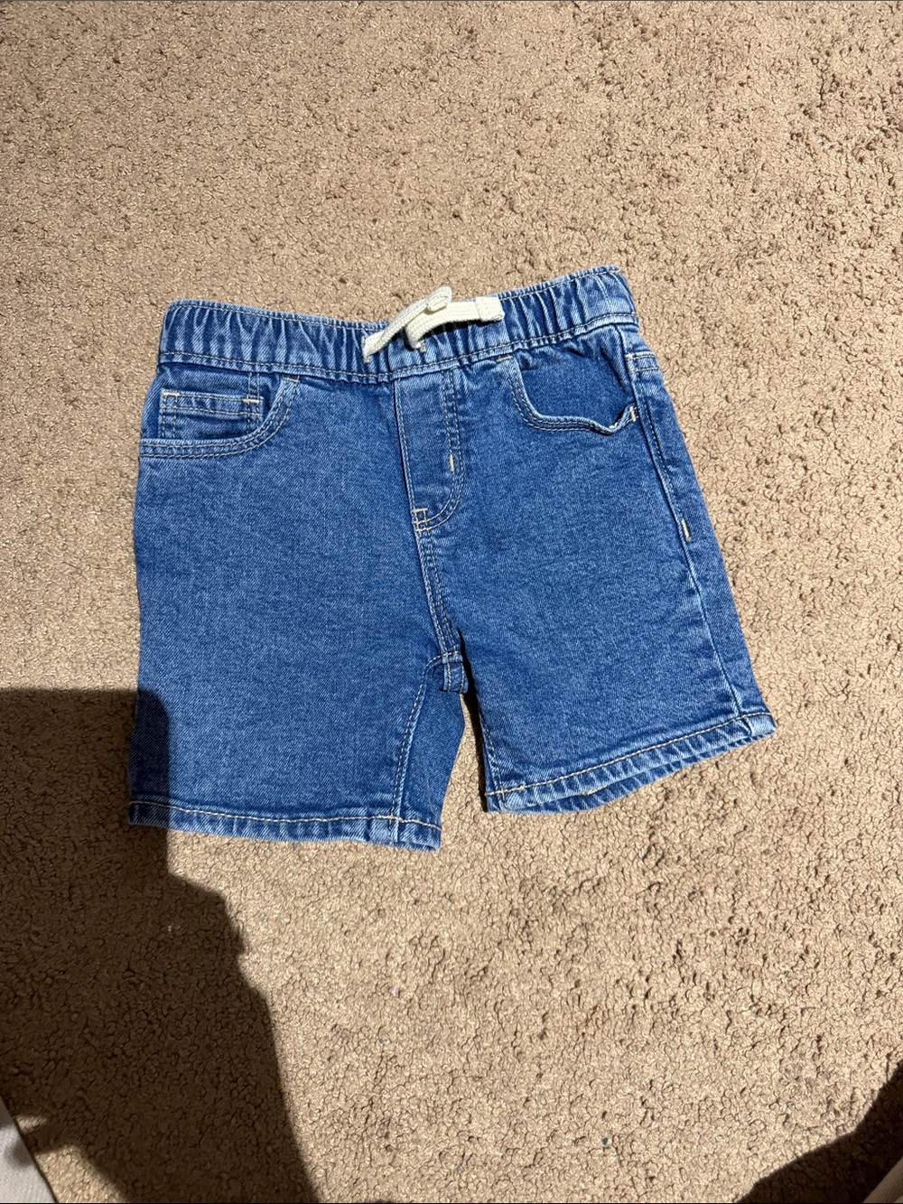 Old Navy Denim Drawstring Pull-On Shorts in Blue for Toddler Boys